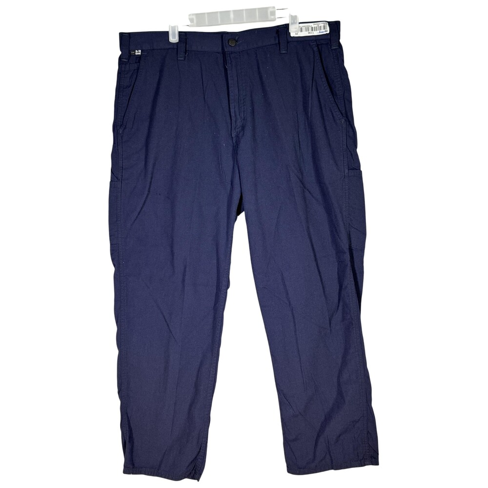Carhartt FR Work Pants Mens 38x32 CAT2 Arc Flash NFPA 70E Navy Workwear
